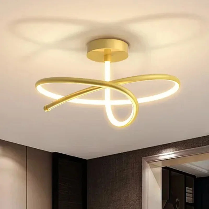 lustre moderne à leds pour décoration intérieure élégante