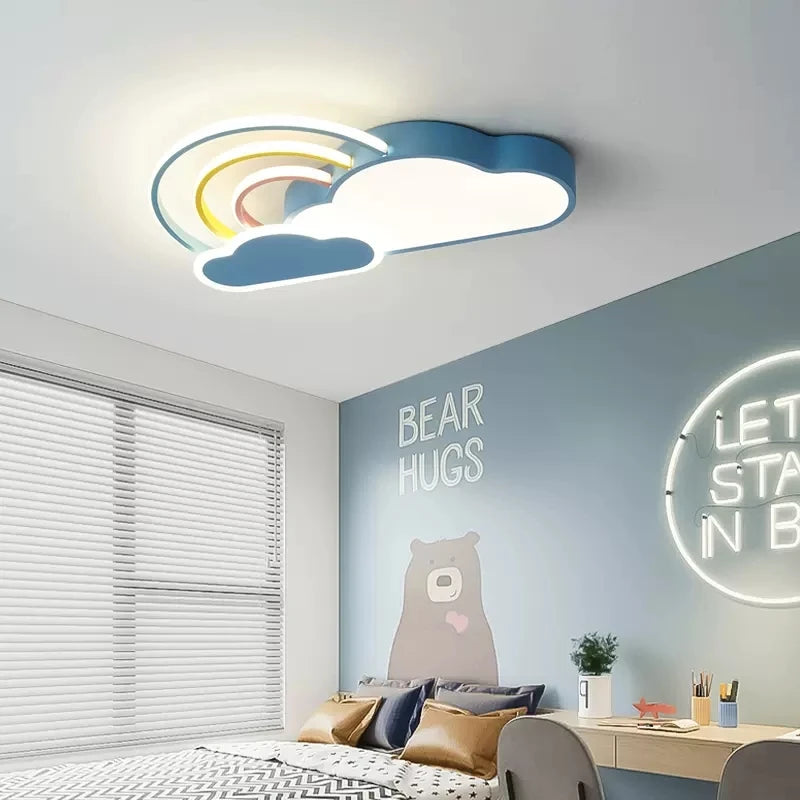 plafonnier nuage arc en ciel pour chambre d enfant décorative et chaleureuse