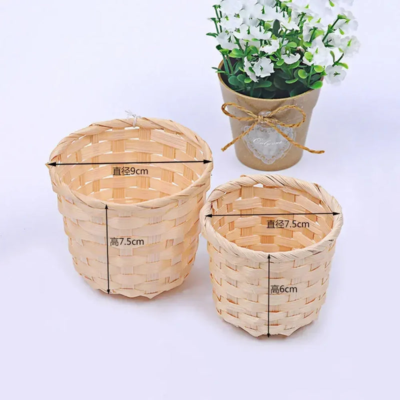 panier de rangement en bambou pour organiser vos articles divers