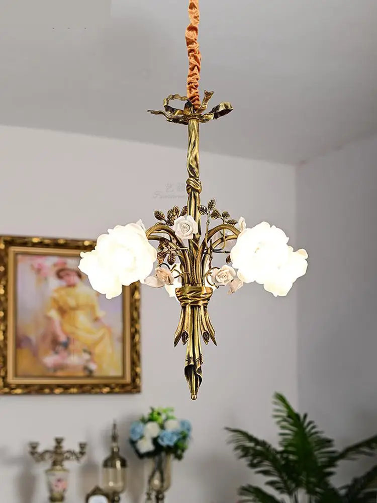 lustre moderne en cuivre pour éclairage artistique et luxueux