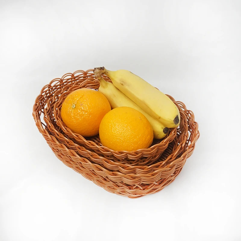 panier de rangement tissé pour collations et fruits