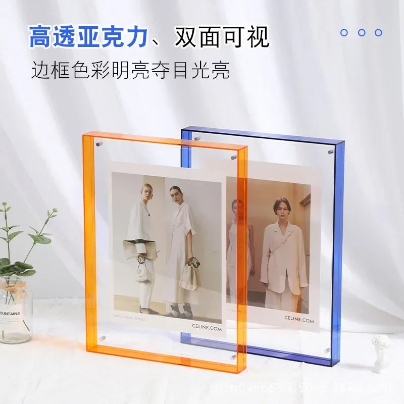 cadre acrylique transparent pour photos et décorations diverses