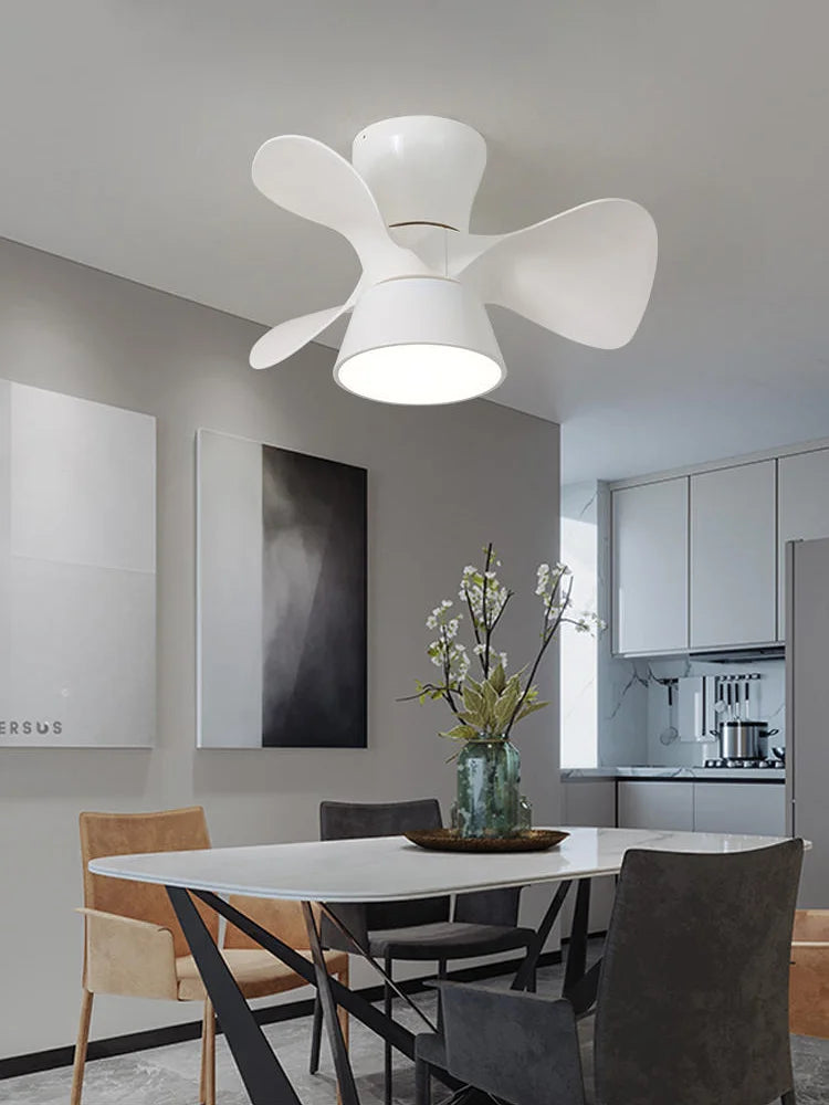 lustre moderne à led avec ventilateur pour intérieur