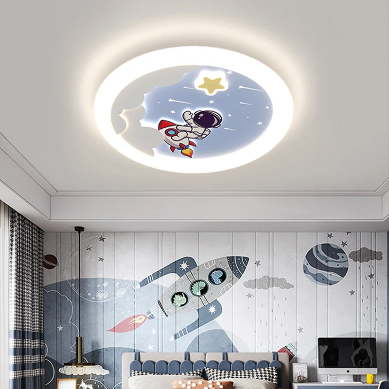 plafonnier astronaute pour chambre enfant design ludique et protecteur