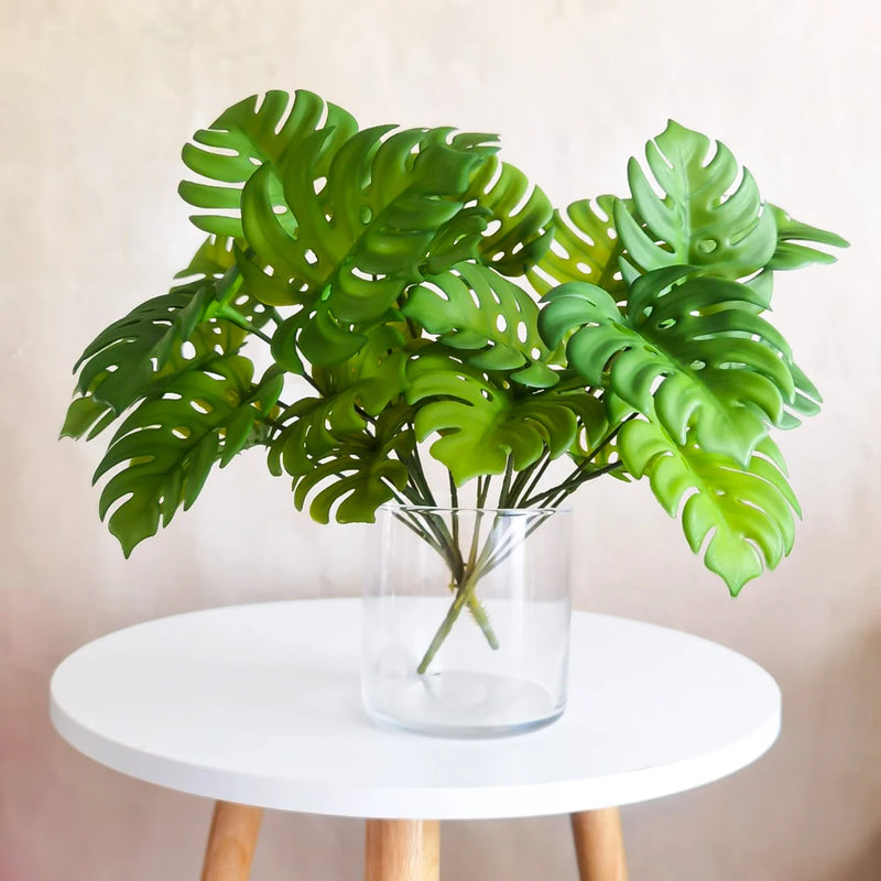 fausse plante tropicale monstera pour décoration intérieure et extérieure