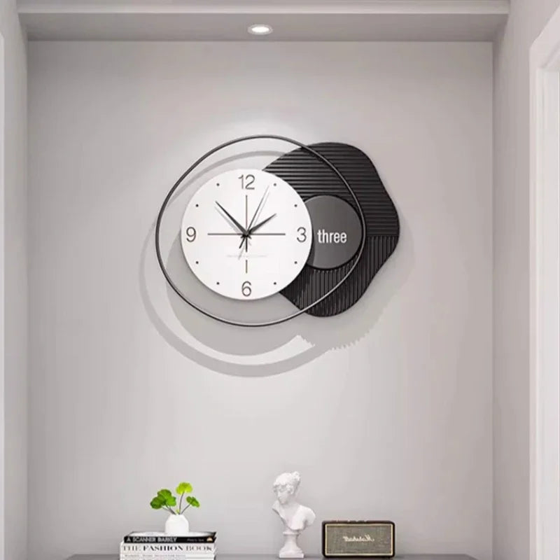 horloge murale silencieuse design nordique moderne luxe décoratif