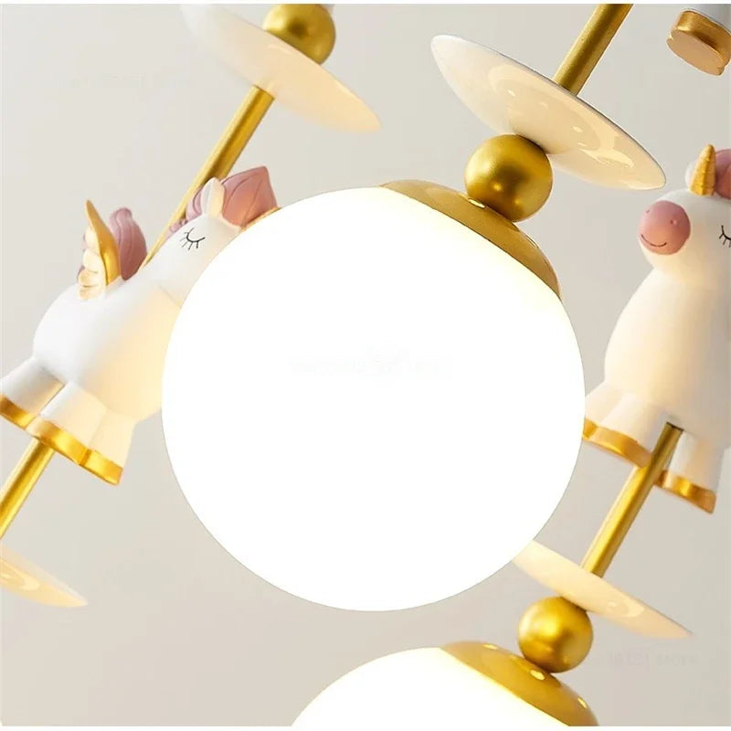 suspension à led créative style nordique pour chambre enfant