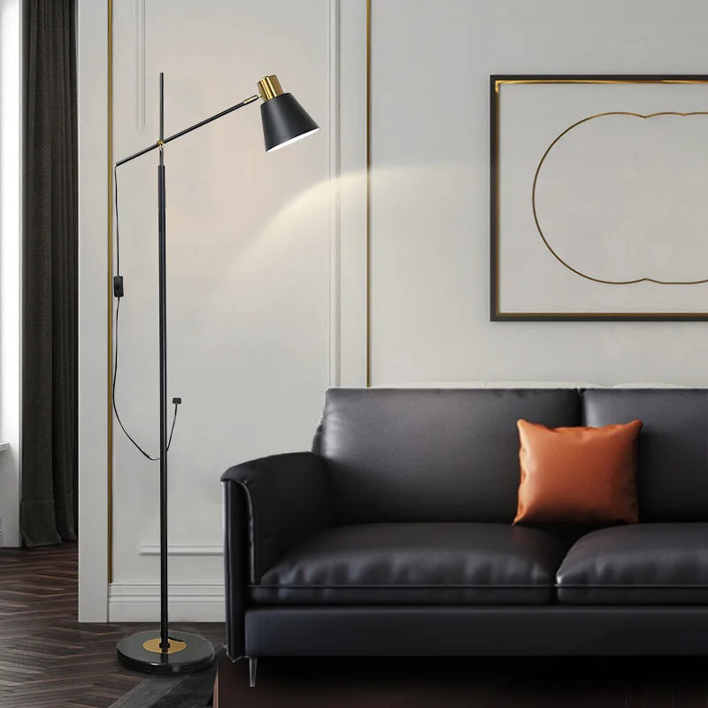 lampadaire nordique moderne minimaliste avec lumière led créatif