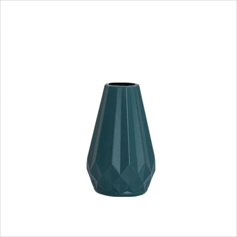 vase à fleurs en diamant style nordique moderne en plastique