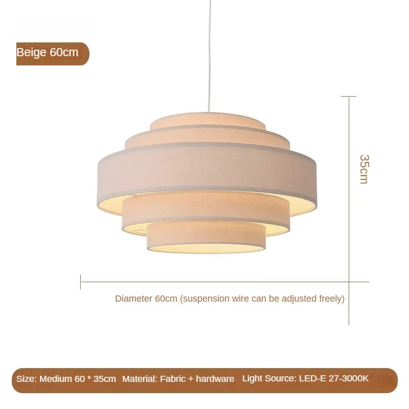 lustre en tissu créatif pour un éclairage minimaliste personnalisé