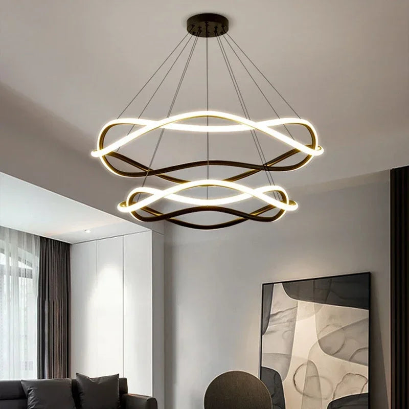 suspension LED design moderne idéale pour décoration intérieure