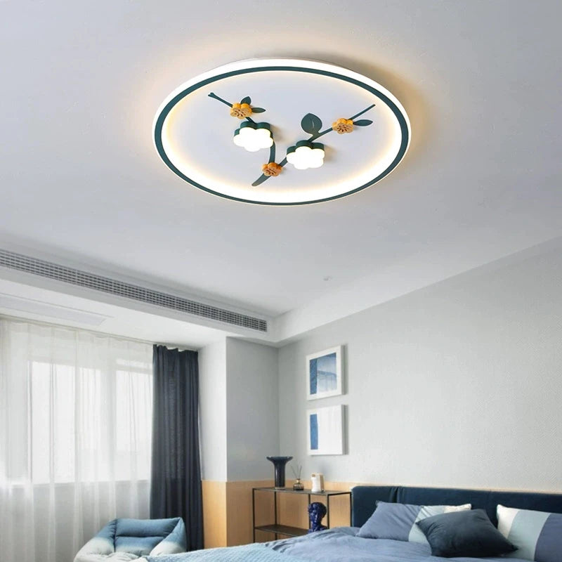 plafonnier led design floral pour décoration moderne de plafond