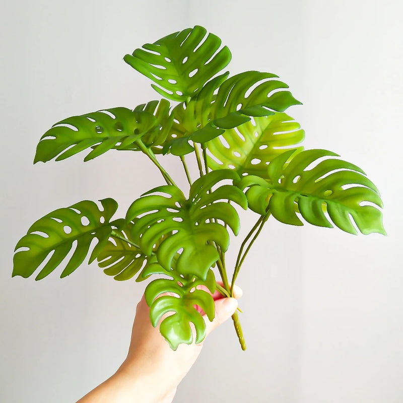 fausse plante tropicale monstera pour décoration intérieure et extérieure