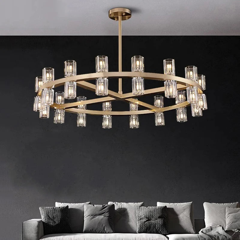 home decorationPendant lights, luxury crystal living room chandelier, dining room Pendant lamp, ceiling light, indoor lighting