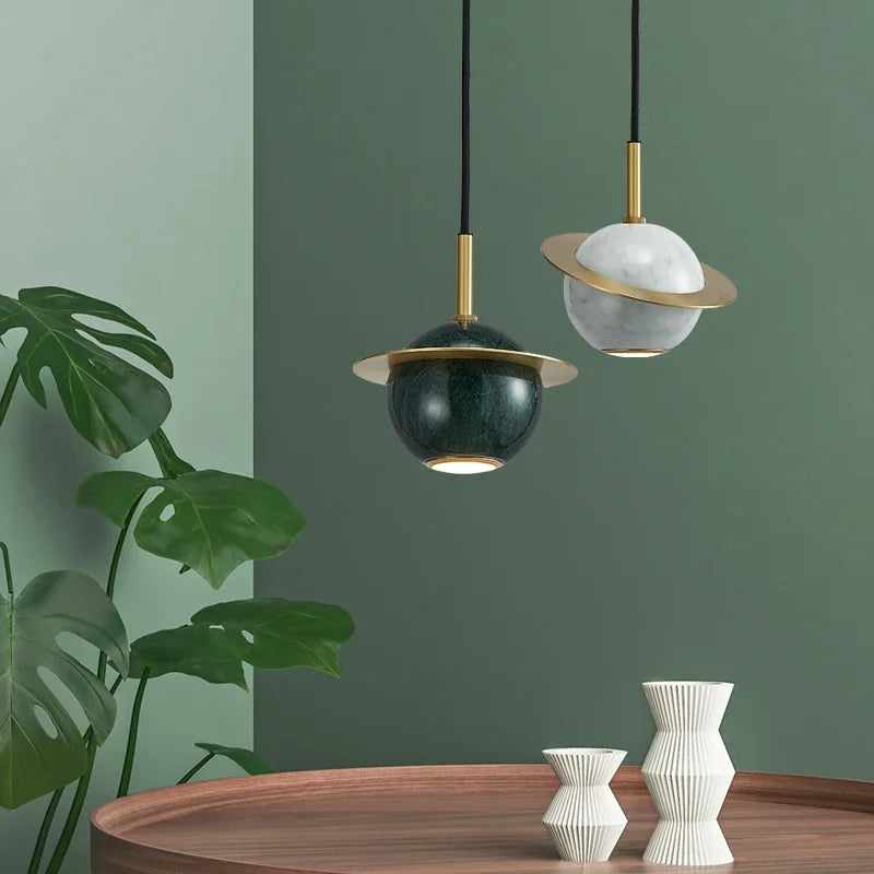 lustre en marbre moderne pour intérieur élégant design nordique