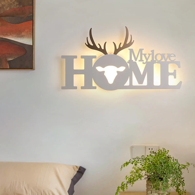 applique murale led lettre pour décoration intérieure enfants