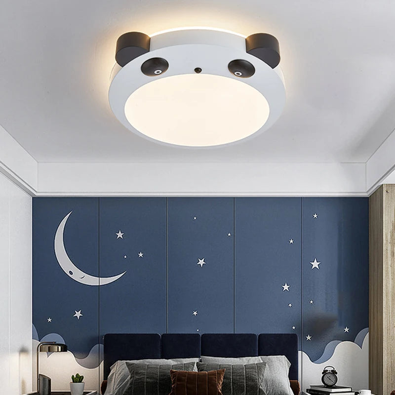 plafonnier led panda pour décoration chambre enfant