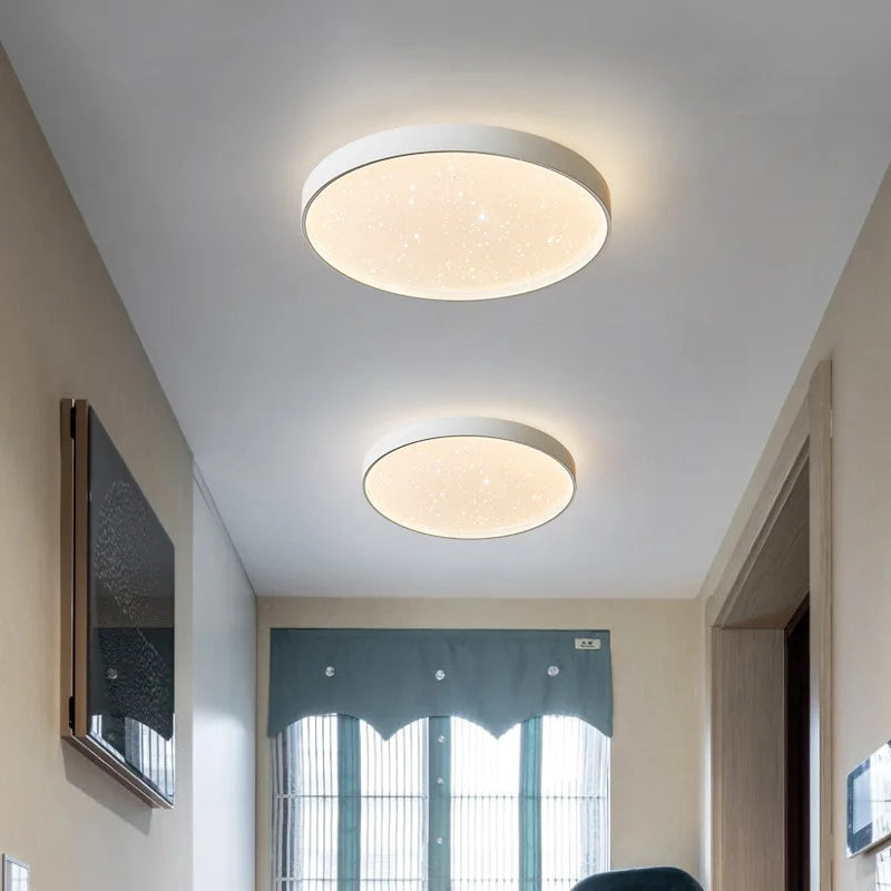 plafonnier led nordique simple rond pour décoration intérieure