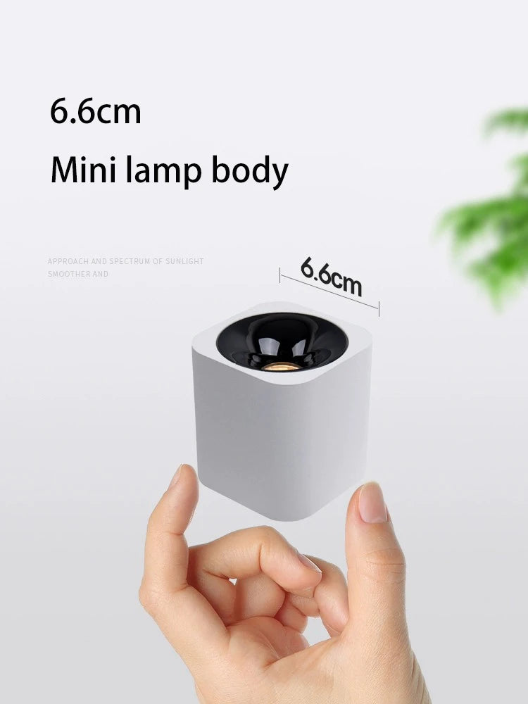 mini projecteur led anti-éblouissement monté en surface pour intérieur