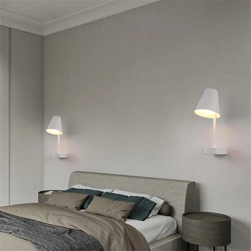 applique murale rotative avec étagère et interrupteur de projecteur pour décoration