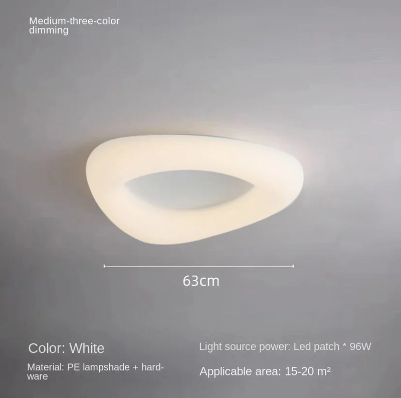 plafonnier led moderne en forme de nuages avec télécommande