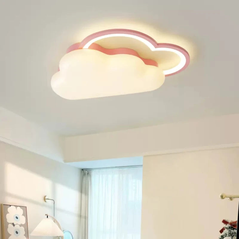 plafonnier nuage arc-en-ciel pour chambre enfant romantique et douce