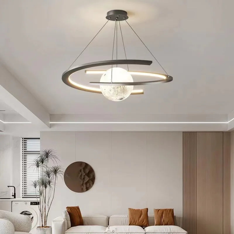 plafonnier minimaliste nordique moderne luxe atmosphérique circulaire