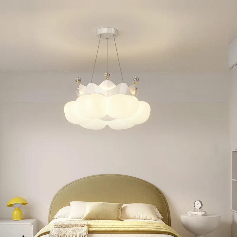 plafonnier romantique en forme de nuage pour chambre d'enfant