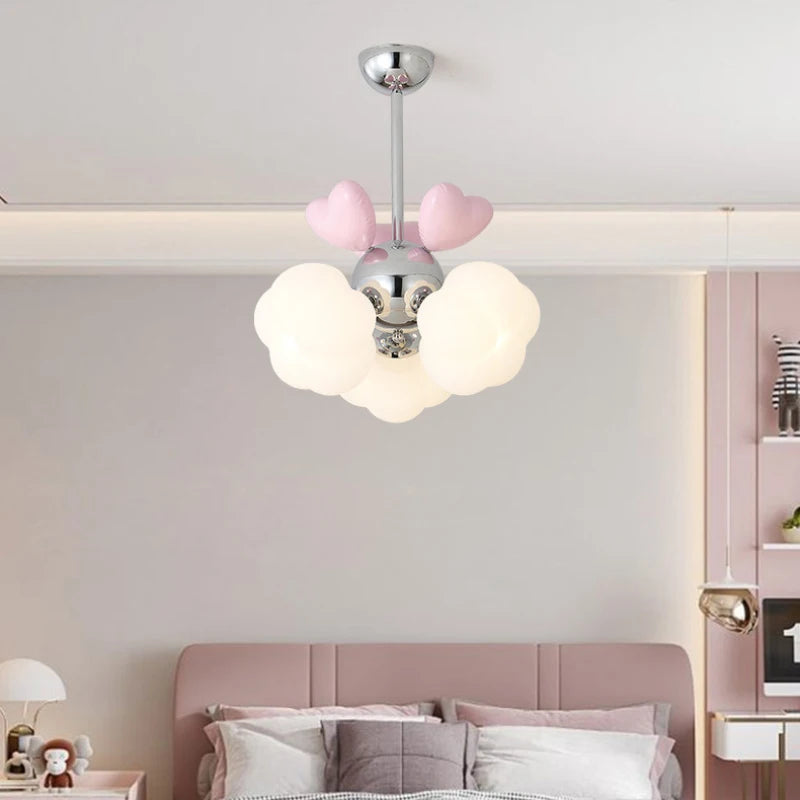 lustre moderne pour chambre d'enfant style princesse chaleureux