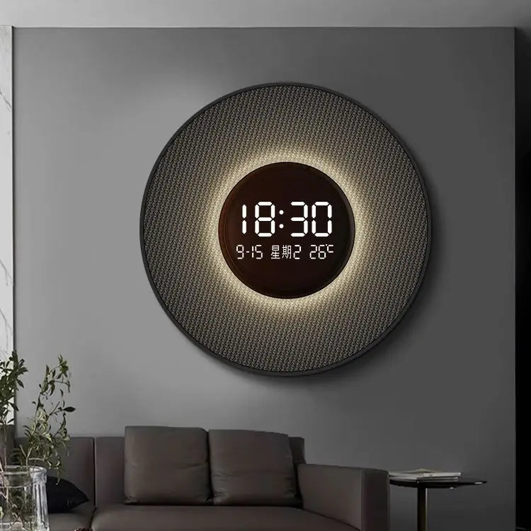 horloge décorative numérique lumineuse pour restaurant et décoration intérieure