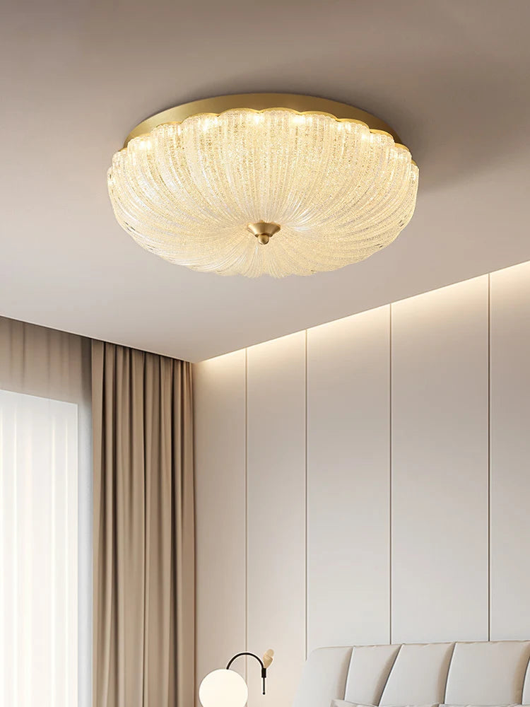 Warm and romantic children's room bedroom ceiling lamp, cream air, master bedroom ceiling light