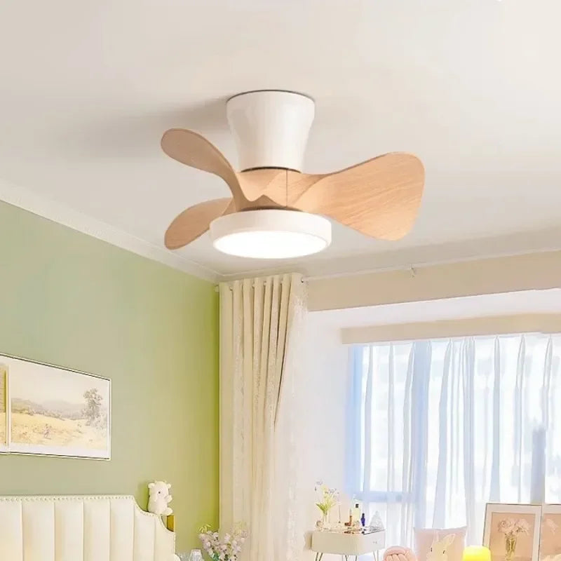 ventilateur de plafond moderne silencieux avec lumière led et télécommande