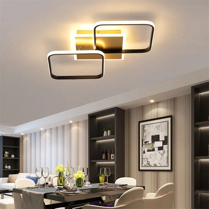 plafonnier nordique à led éclairage annulaire luxe moderne