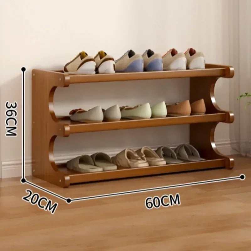 organisateur de chaussures à étagères peu encombrantes pour le rangement intérieur