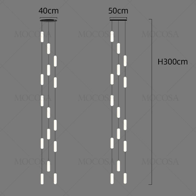 lustre à led moderne pour éclairage suspendu élégant