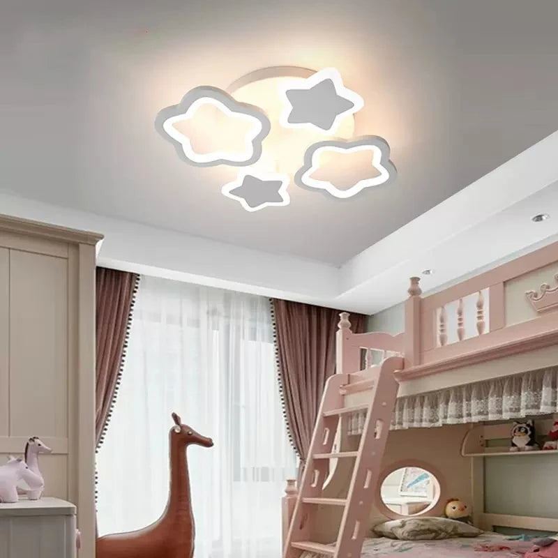 plafonnier led étoile pentagonale décoration créative pour enfant