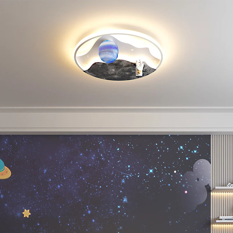 lustre astronaute créatif pour décoration intérieure lumineuse