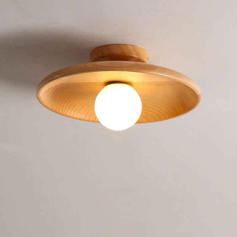 lampe de plafond led en bois moderne suspendue