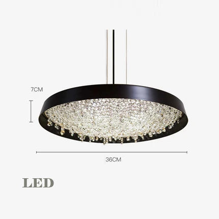 lustre en cristal moderne noir et blanc pour décoration intérieure