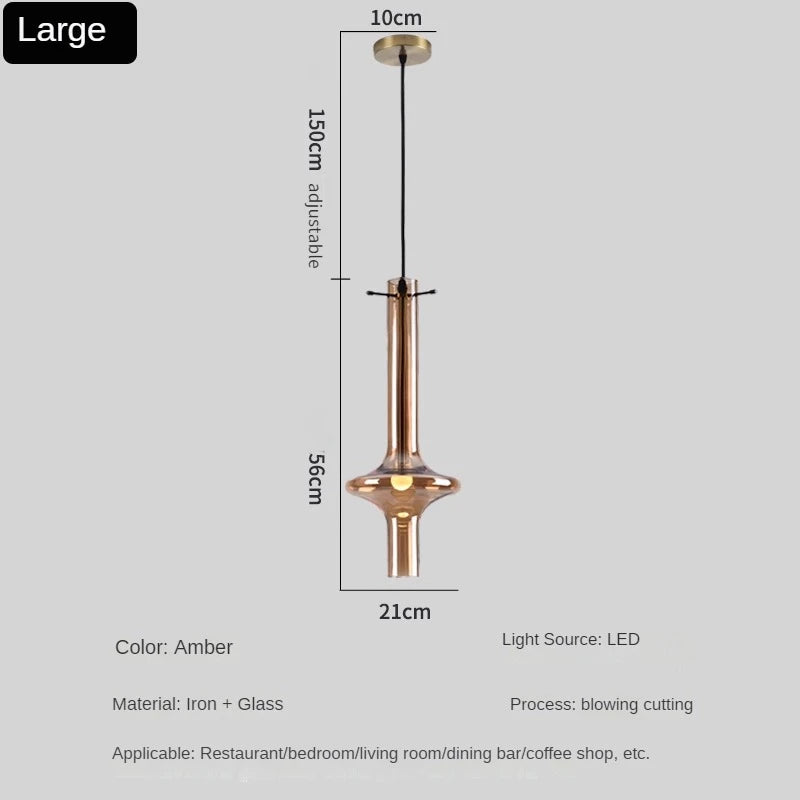 luminaire en verre avec joint en bambou design artistique pour divers espaces