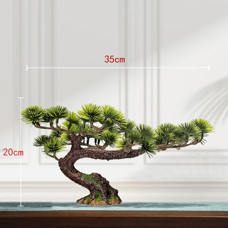 décoration intérieure faux arbre bonsaï style chinois pour un paysage apaisant