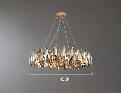 lustre vintage art déco en cristal pour éclairage intérieur