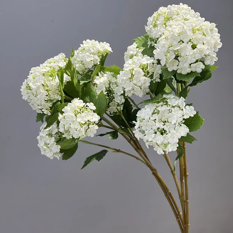 boule de neige florale en soie décoration mariage fausses fleurs hortensia