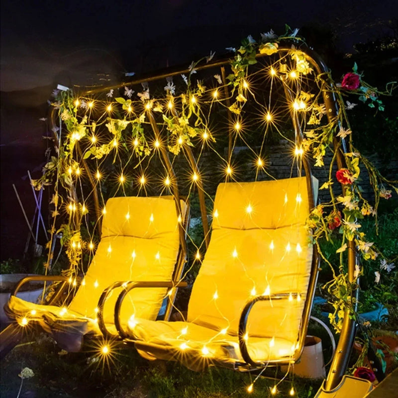 guirlande lumineuse de noël à led pour décorations festives et jardin