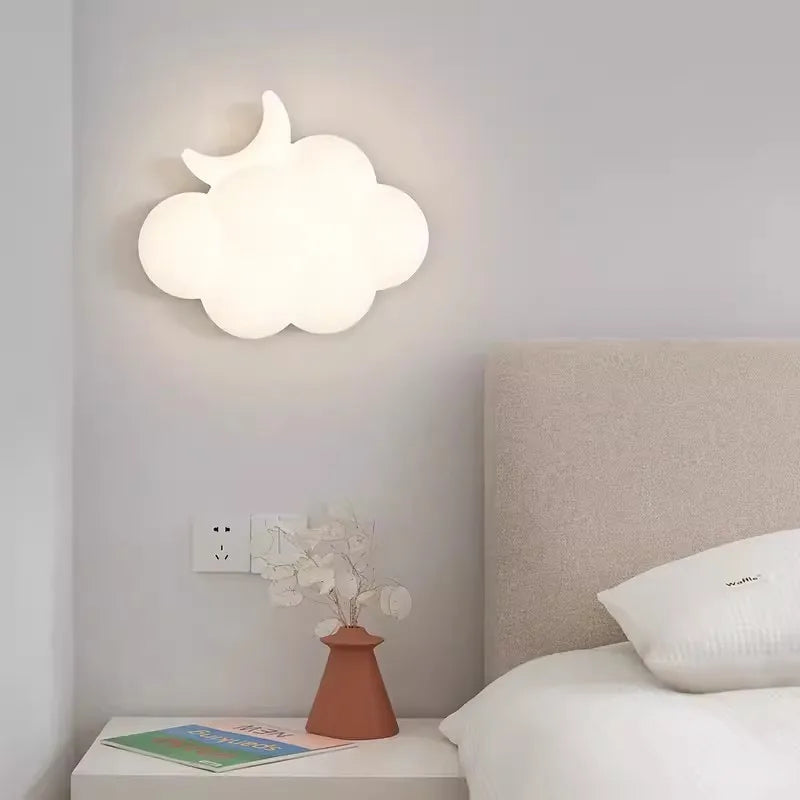 applique murale nuage blanche lampe enfant design moderne et chaleureux