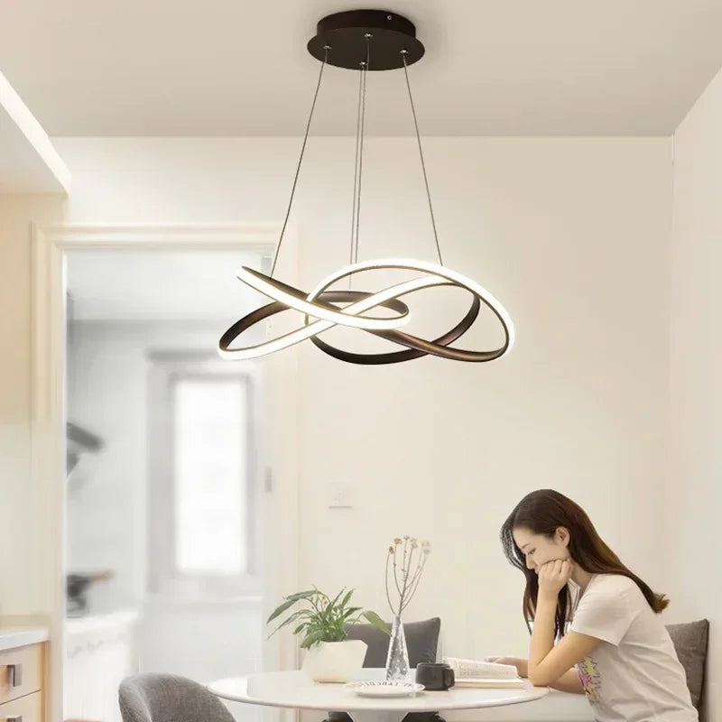 lustre suspendu led moderne pour décoration maison