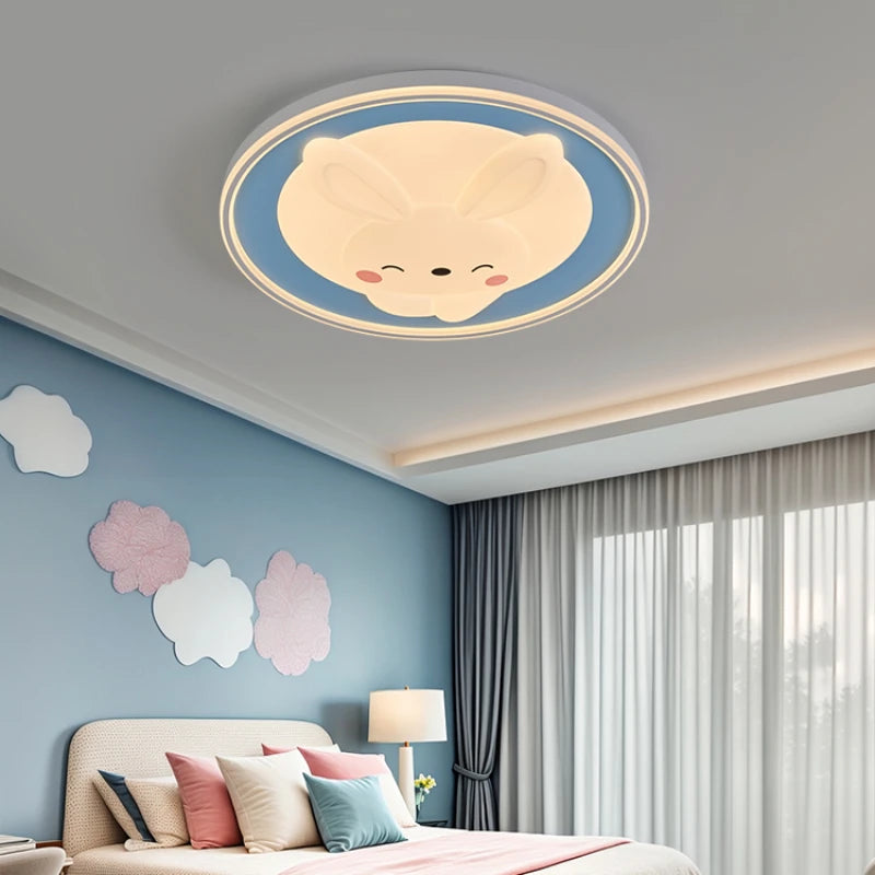 plafonnier lapin dessin animé pour décoration chambre enfants