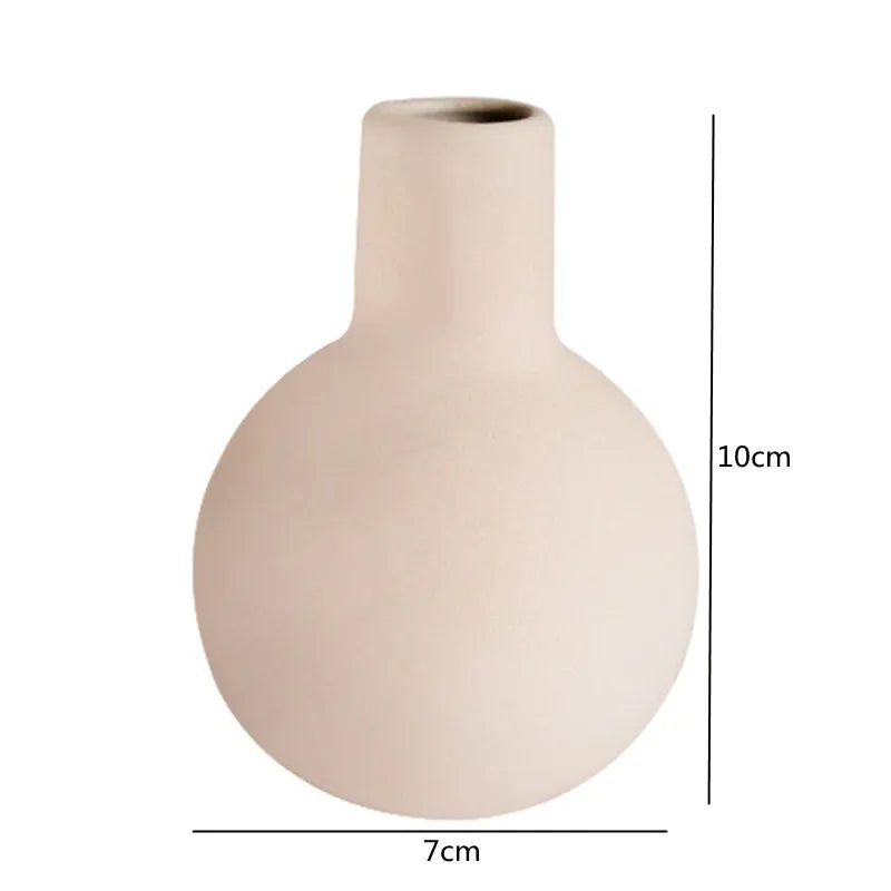 vase en céramique artisanale pour fleurs séchées décoratif et créatif