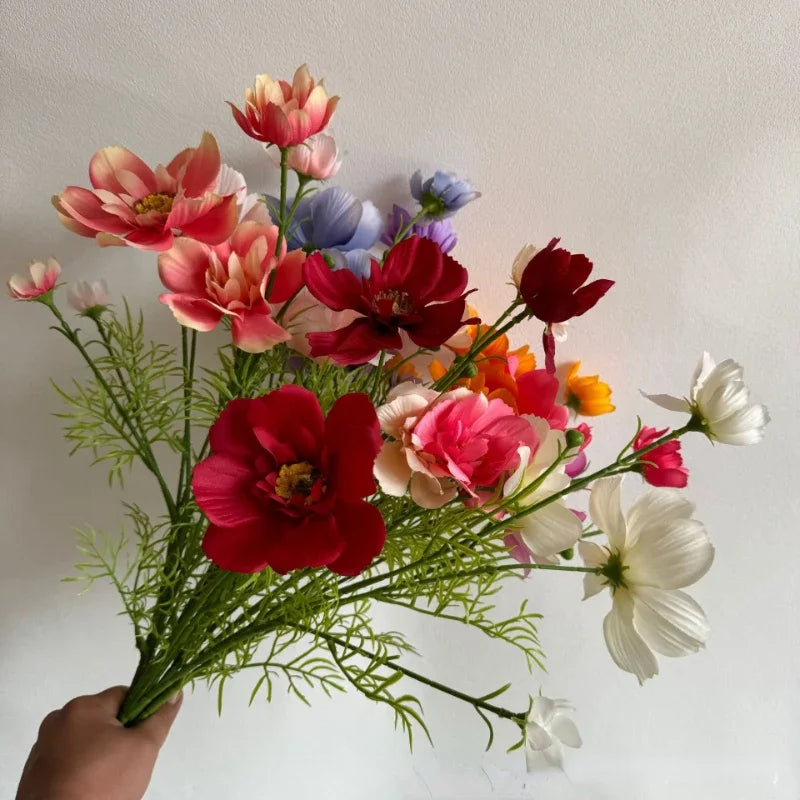 fleurs artificielles en soie pour décoration intérieure et extérieure