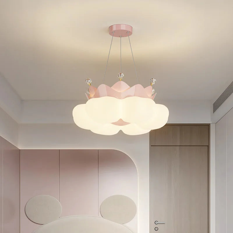 plafonnier romantique en forme de nuage pour chambre d'enfant